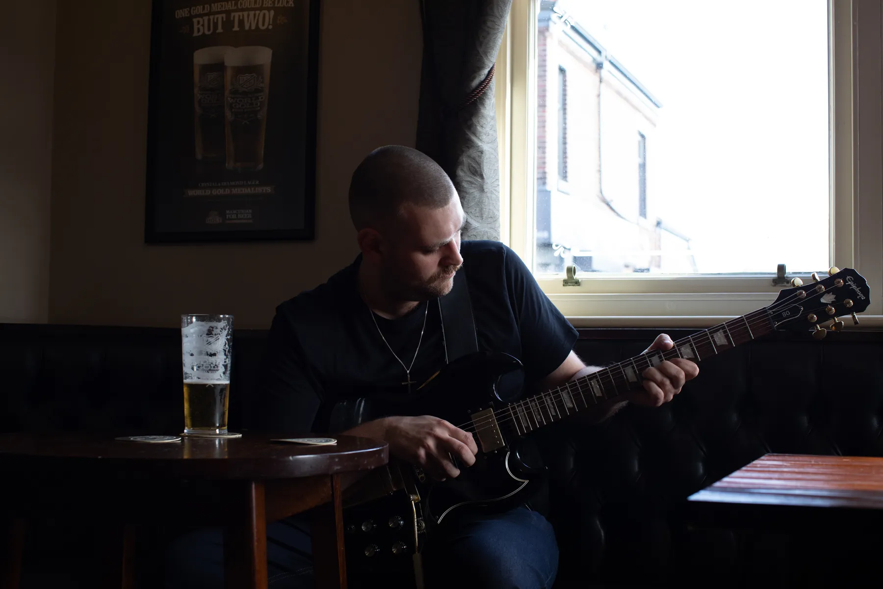 Julience Playing Guitar